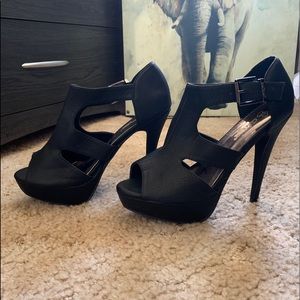 Platform Cutout Design Heels
